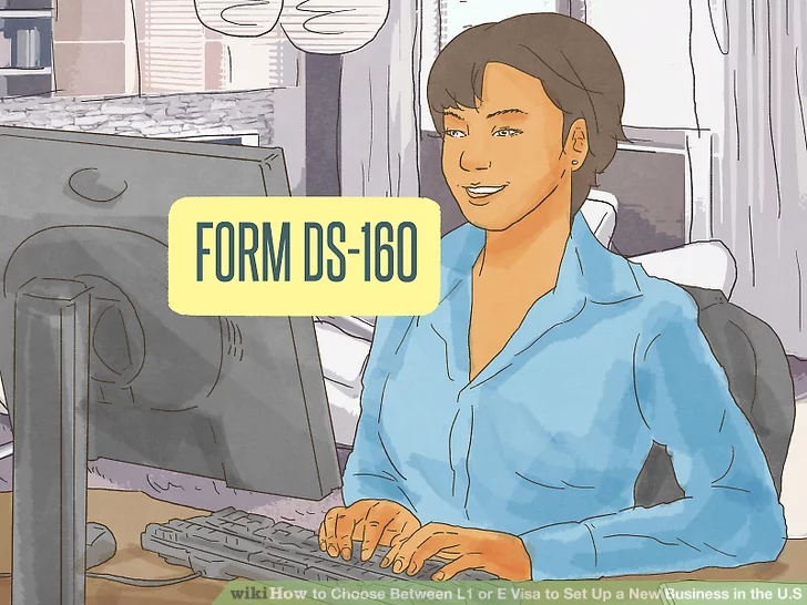 Mẫu DS-160. Không giống như visa L-1