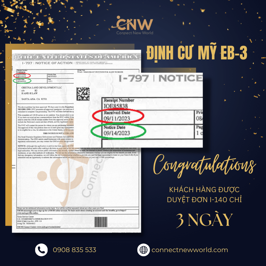 Chương trình định cư Mỹ EB-5 nhận LC chỉ trong 3 ngày